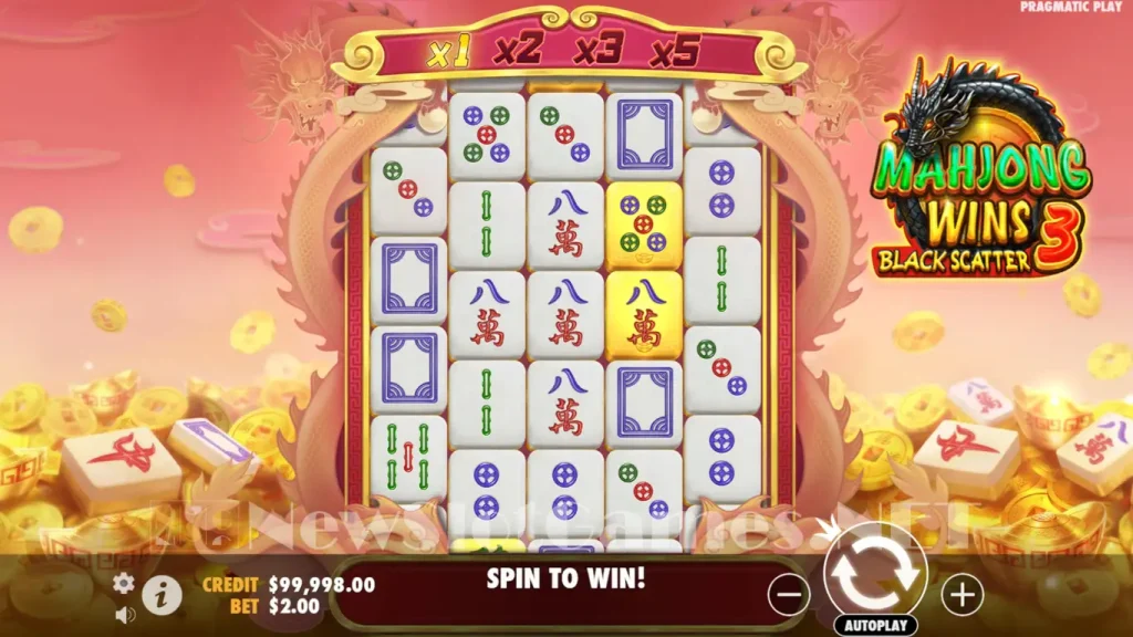 Mahjong Wins 3 Black Scatter Buka Maxwin X500 Seru Populer